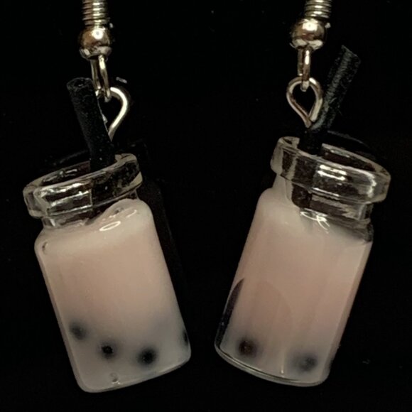 Milk Shake Earring, Shake Earring, Milk Earring, Drink Earring, Funny Food - Picture 1 of 4
